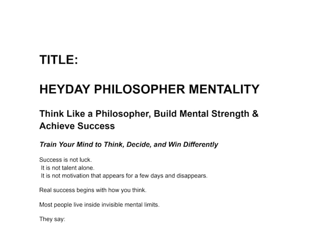 be your best writer as a ghost writer,kindle friendly